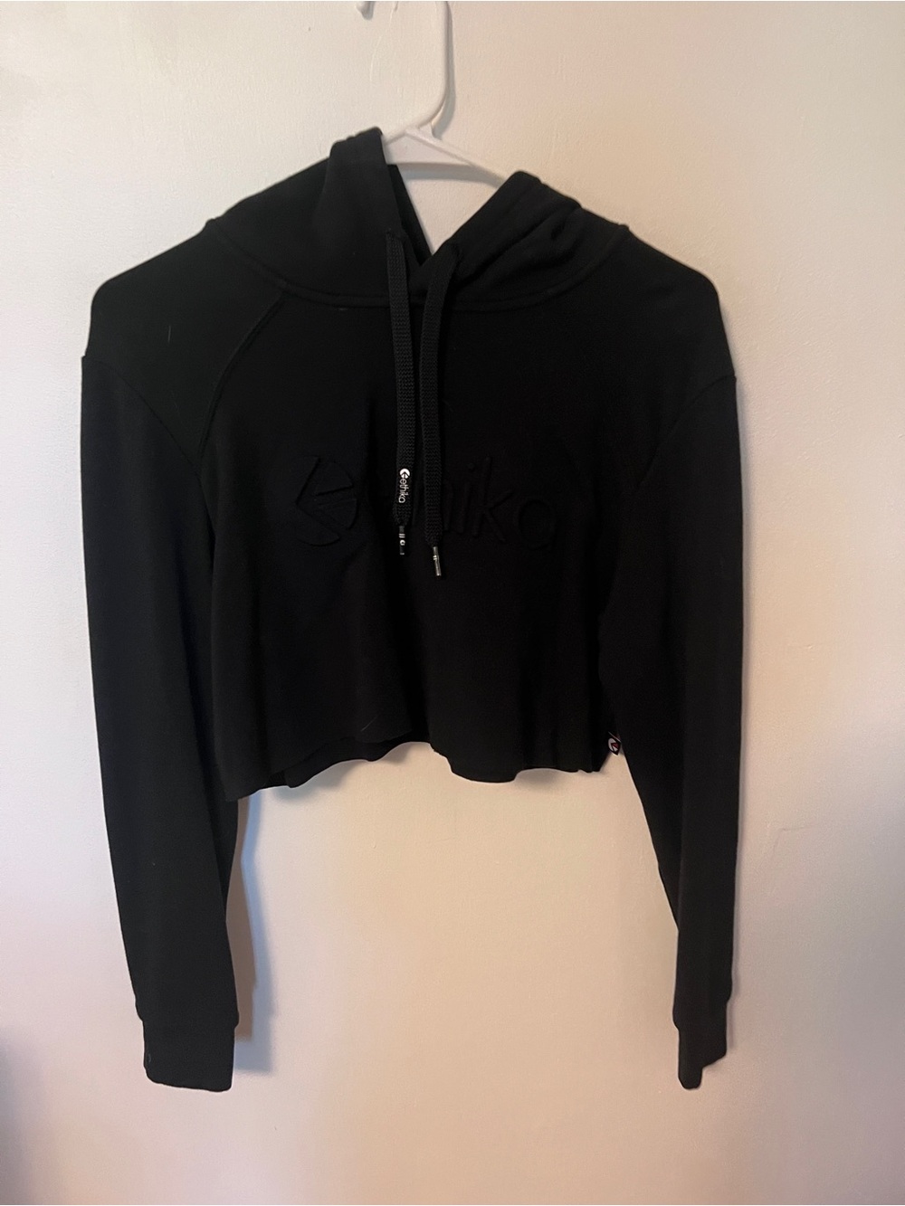 ethika Premium Women's Black Cropped Hoodie